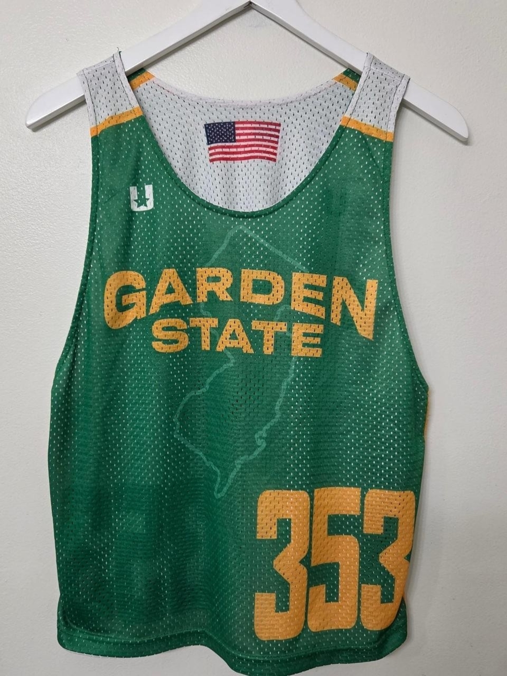 Garden State Green & Gold Mesh Sports Jersey